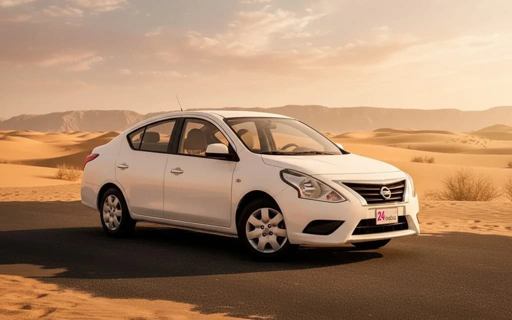 Nissan Sunny 2023 White cover image – rental in Dubai