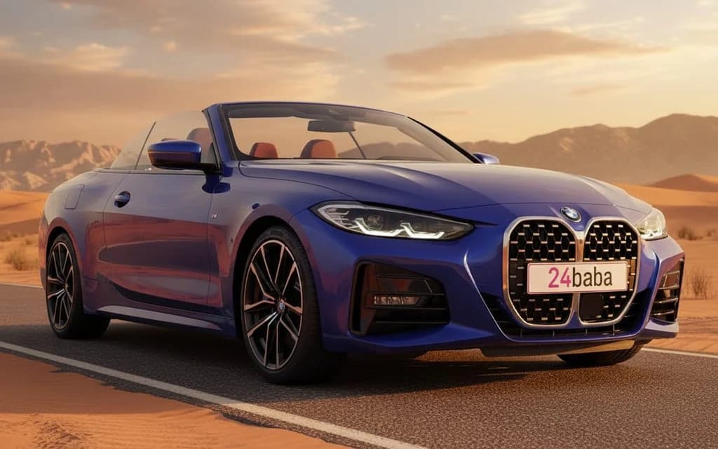 Hire BMW 420 2023 Blue in Dubai