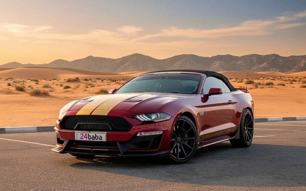 Ford Mustang 2022 Red cover image – rental in Dubai
