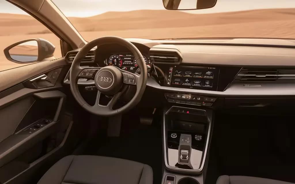 Audi A3 2022 dashboard and infotainment