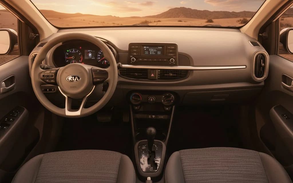 Kia Picanto 2020 interior view showing trim