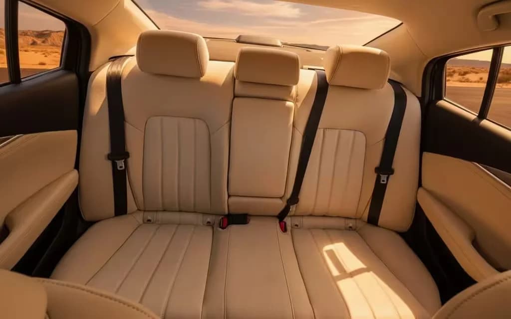 Mazda 6 2024 leather seats and cabin – rental in Dubai