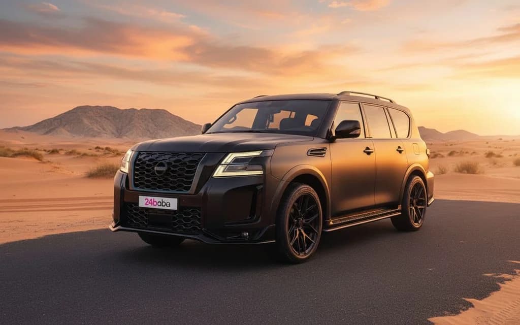 Nissan Patrol 2020 Black cover image – rental in Dubai