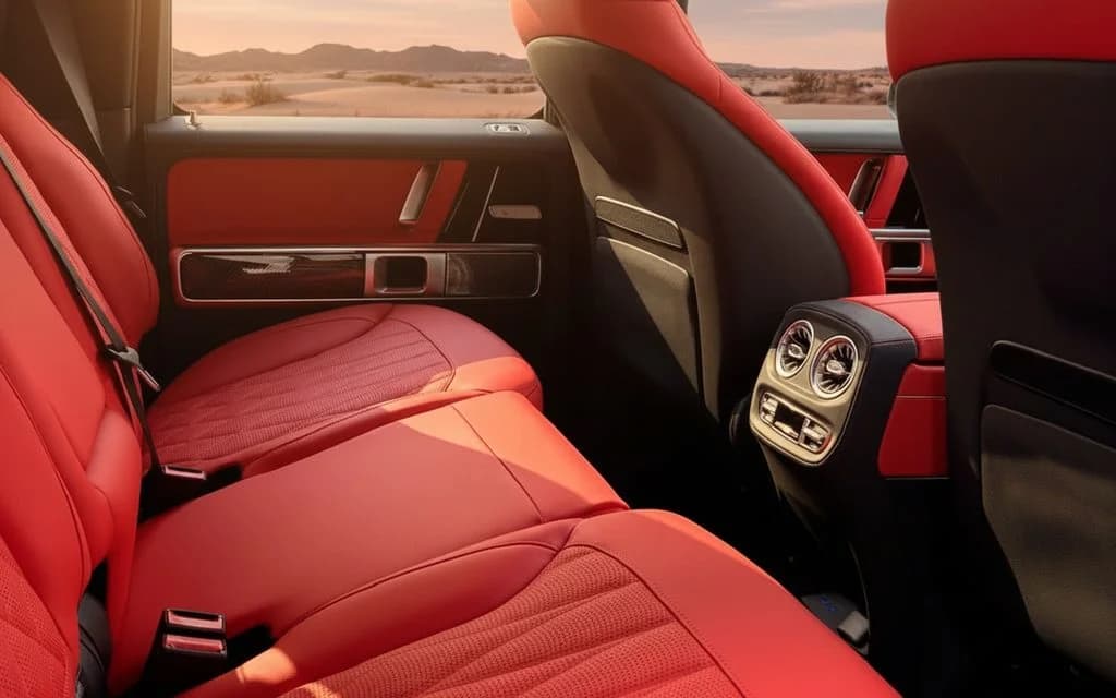 Mercedes G63 2025 interior view showing trim