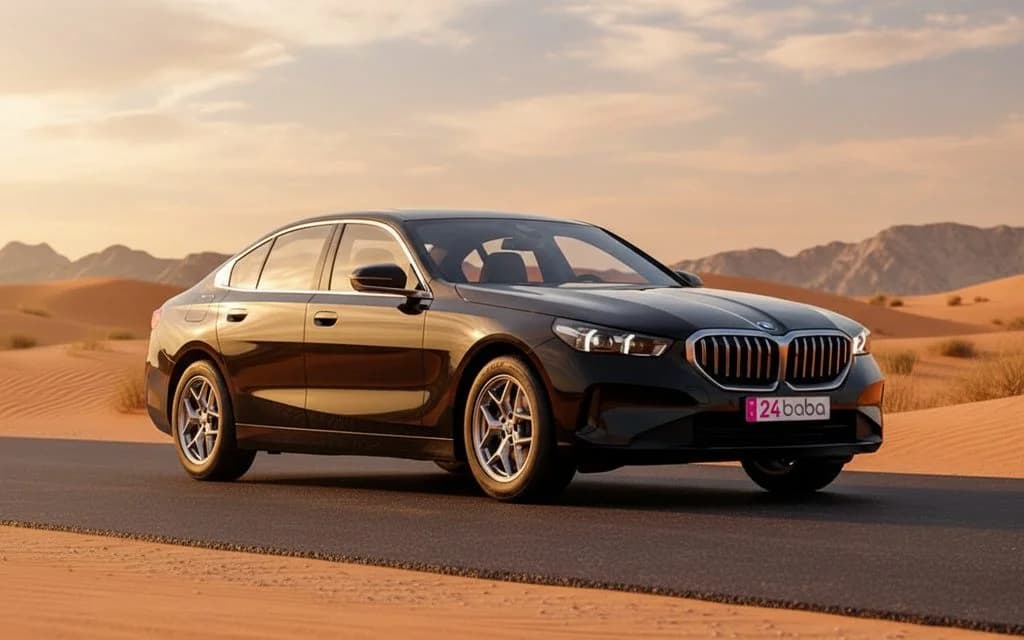 Bmw 520 2023 Black cover image – rental in Dubai