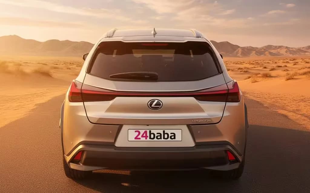 Lexus Ux 2021 rear view showing taillights – rental in Dubai
