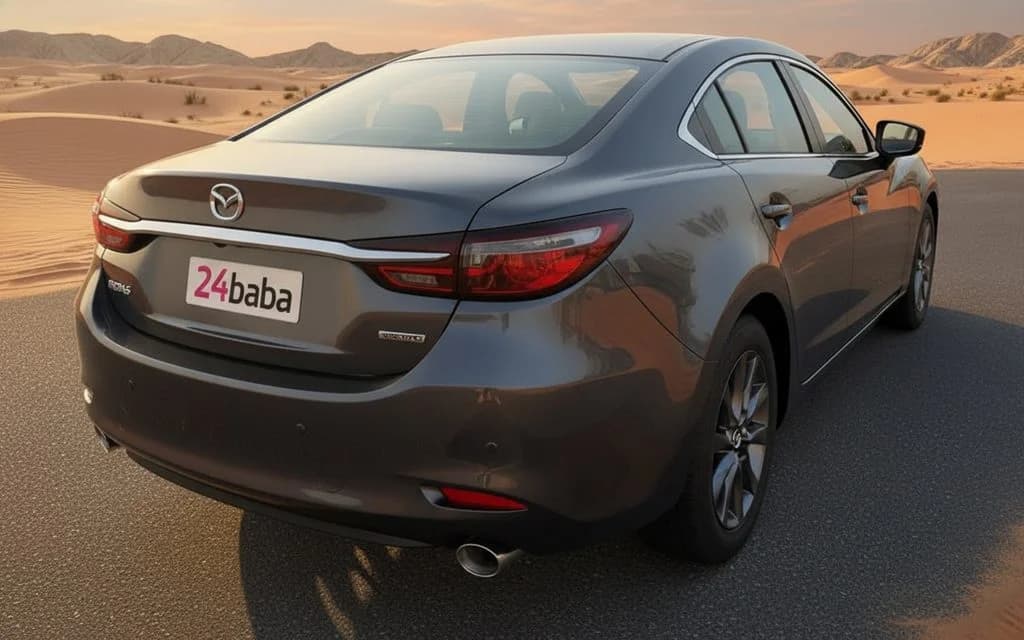 Mazda 6 2025 Grey rear view showing taillights
