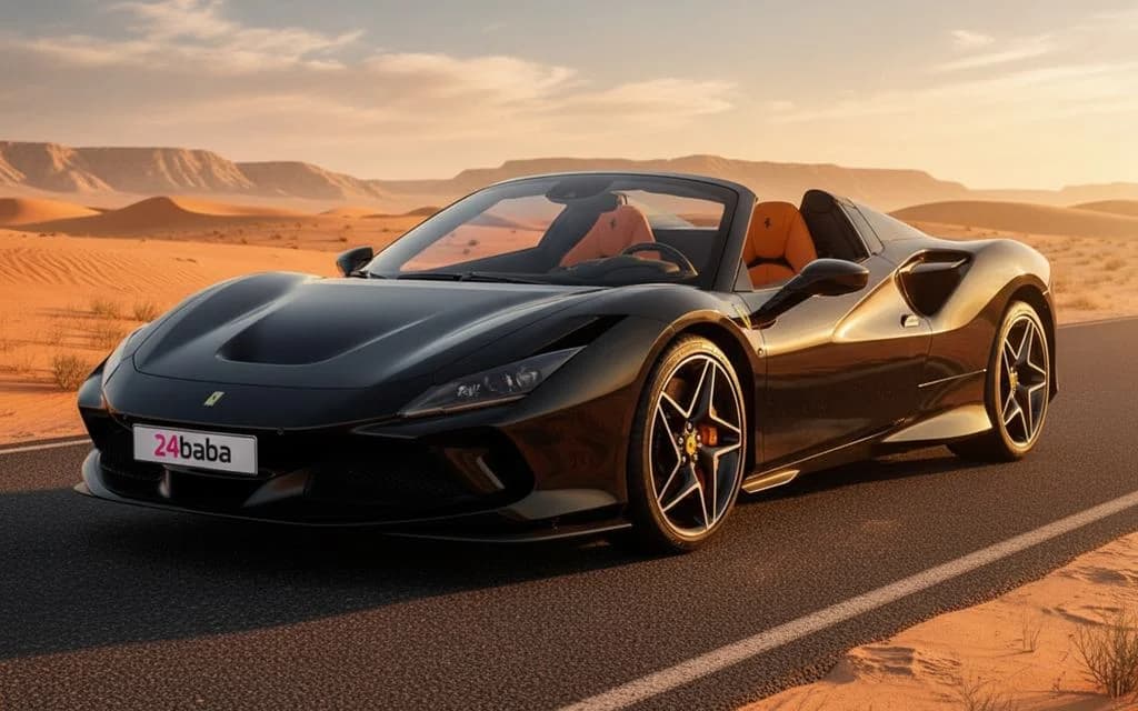 Rent Ferrari F8 2023 Black in Dubai