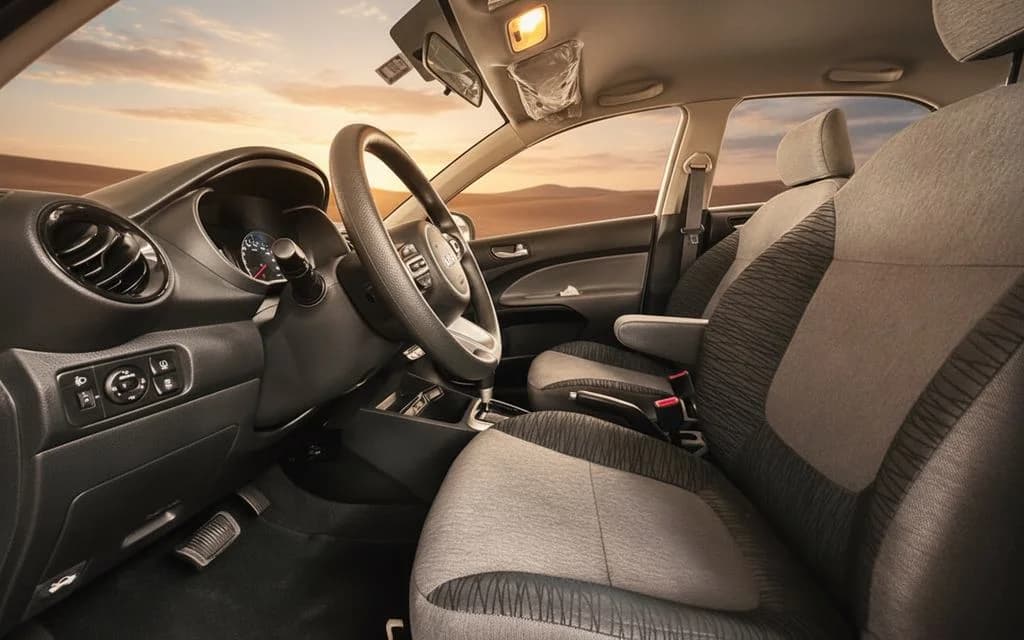 Kia Pegas 2024 interior view showing trim
