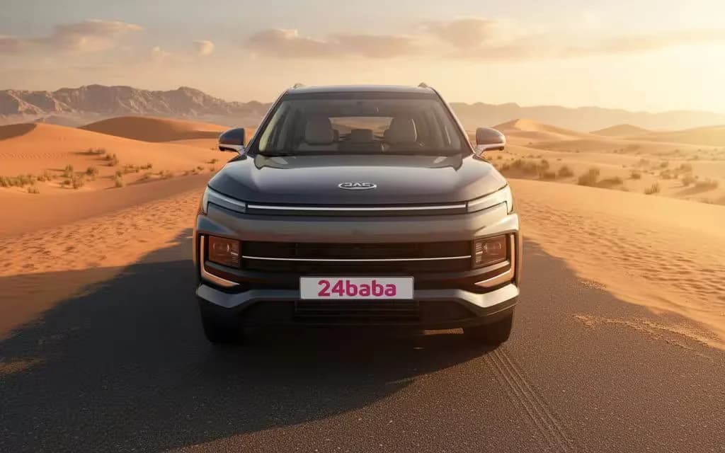 Jac Js4 2023 Grey front view with headlights – rental in Dubai