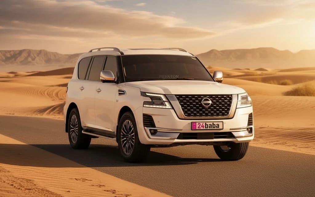 Nissan Patrol 2022 White cover image – rental in Dubai