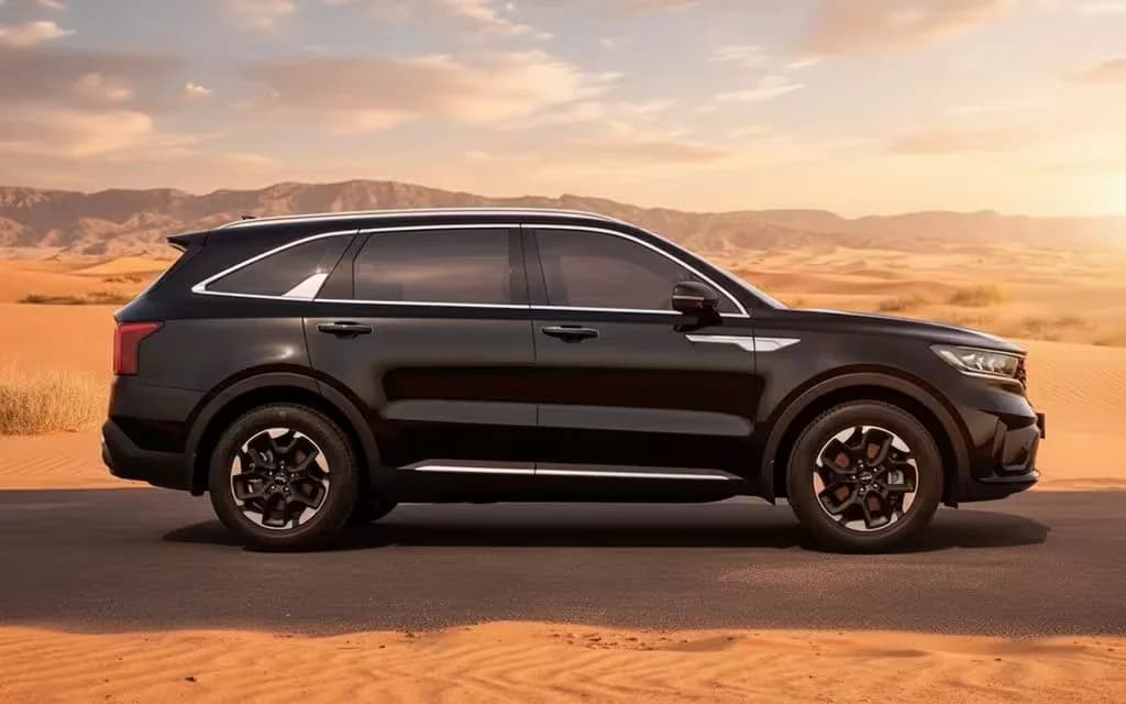 Kia Sorento 2024 Black side profile