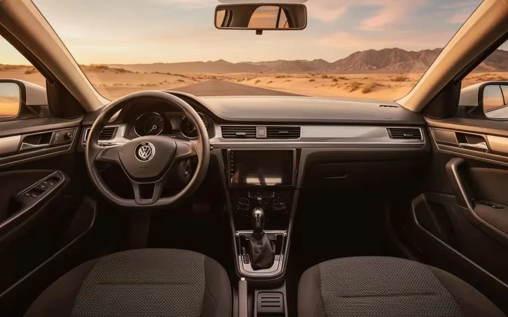 Volkswagen Bora 2022 dashboard and infotainment – rental in Dubai