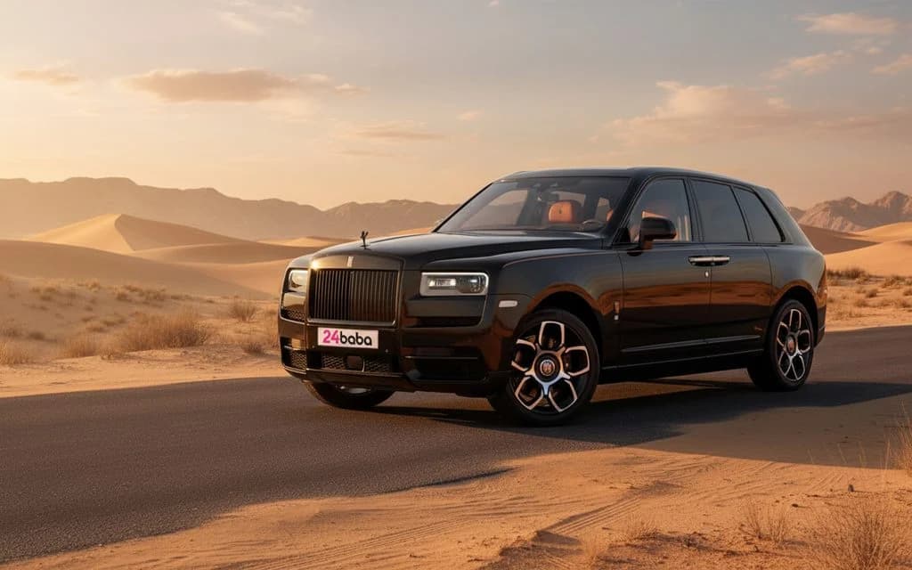 RollsRoyce Cullinan 2024 Black cover image – rental in Dubai