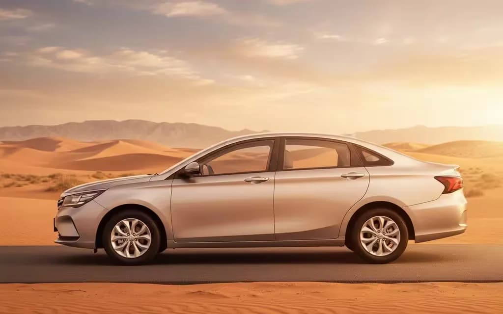 Gac Ga4 2023 Silver side profile – rental in Dubai