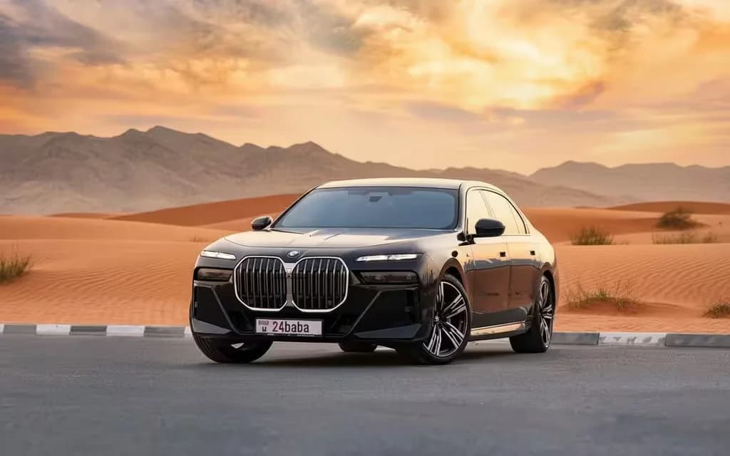 Bmw 735 2023 Black cover image – rental in Dubai