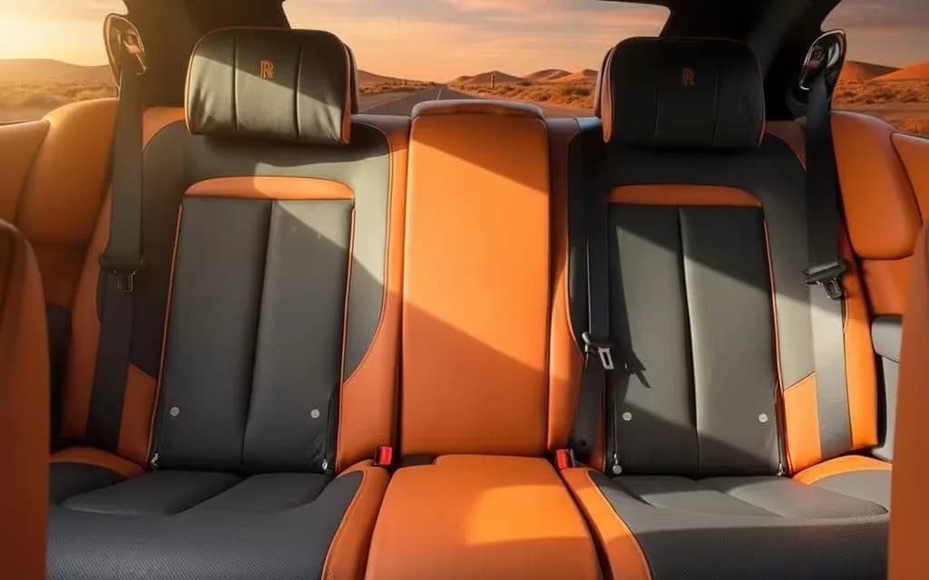 RollsRoyce Ghost 2024 leather seats and cabin – rental in Dubai