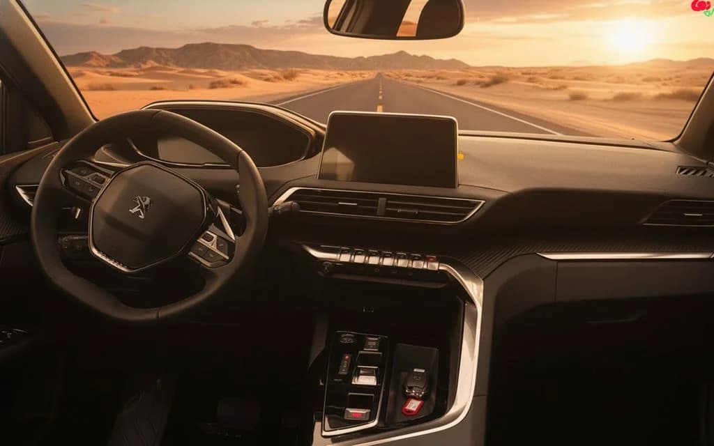 Peugeot 3008 2025 interior view showing trim