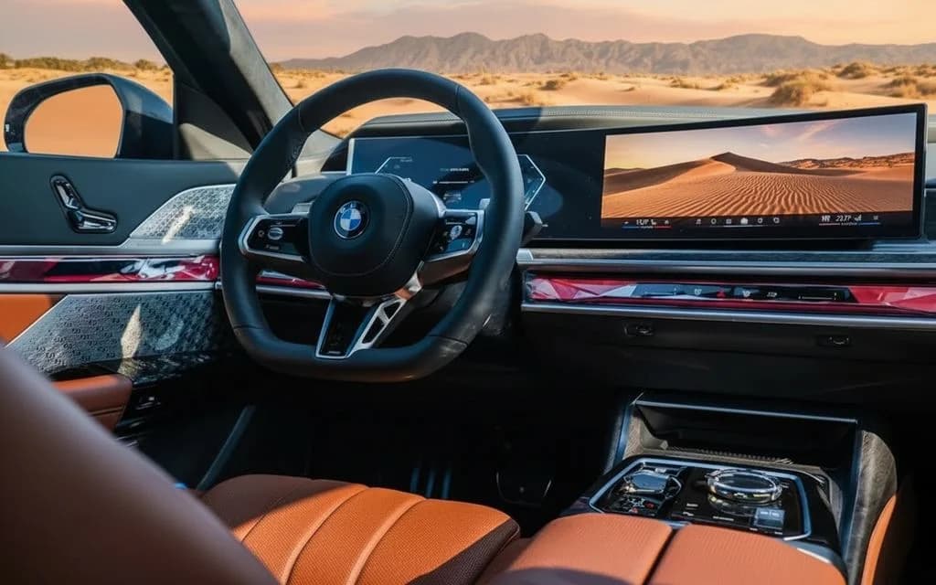 Bmw 740 2024 dashboard and infotainment