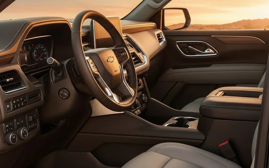 Chevrolet Tahoe 2024 interior view showing trim