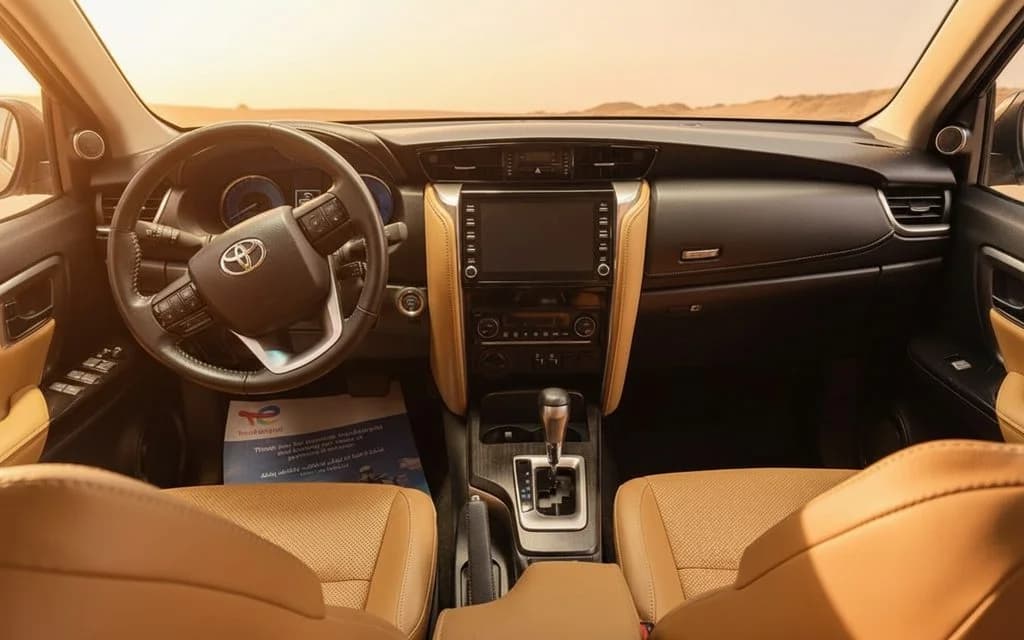Toyota Fortuner 2023 dashboard and infotainment