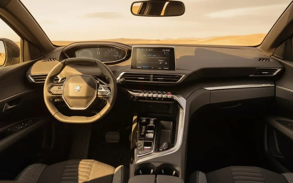 Peugeot 3008 2025 interior view showing trim