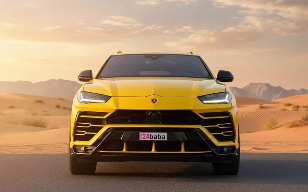 Lamborghini Urus 2021 Yellow rental in Dubai