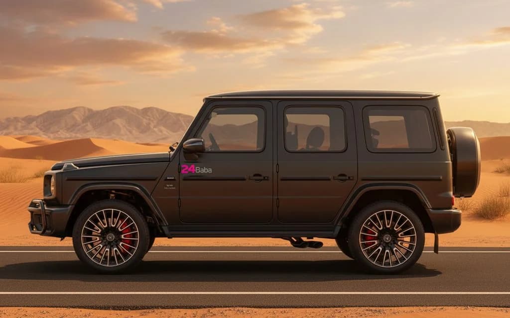 Mercedes G63 2025 Black side profile