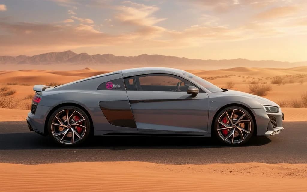 Audi R8 2022 Blue side profile
