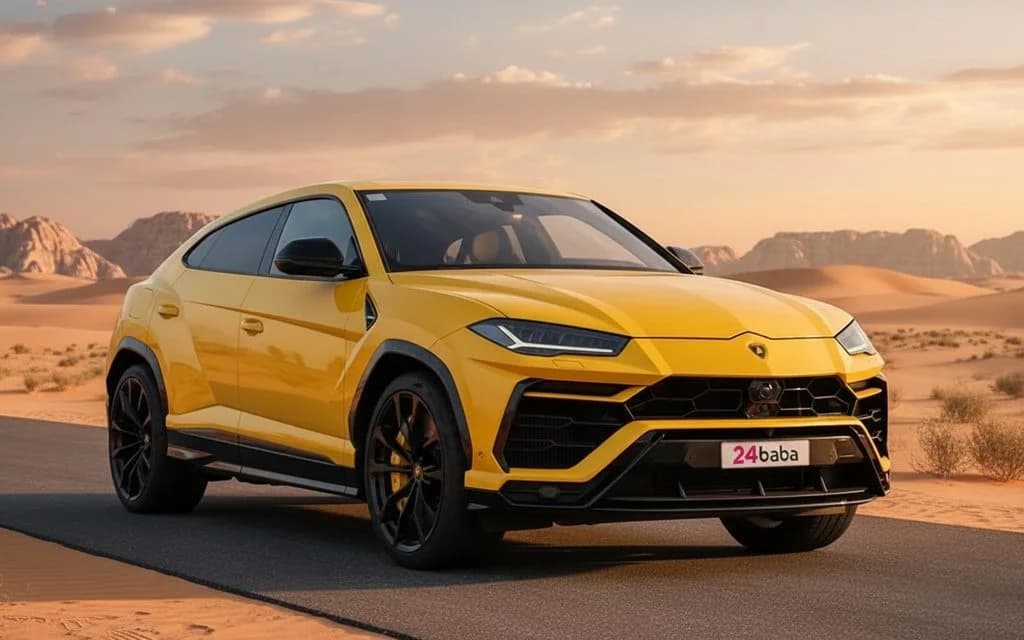 Lamborghini Urus 2022 Yellow cover image – rental in Dubai