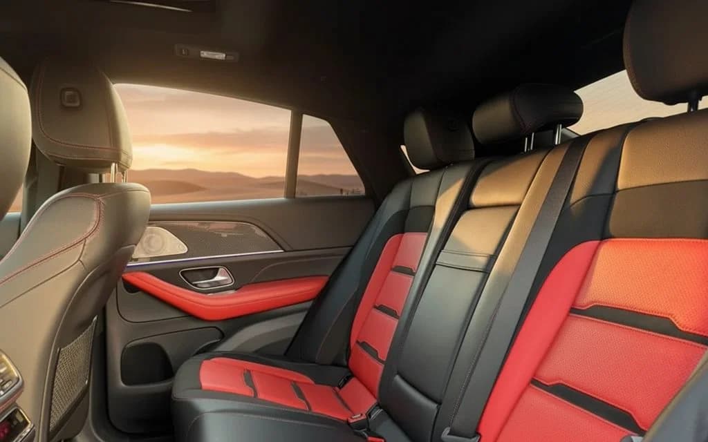 Mercedes Gle53 2021 leather seats and cabin – rental in Dubai