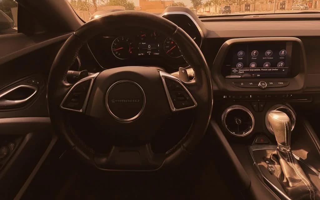 Chevrolet Camaro 2021 interior view showing trim