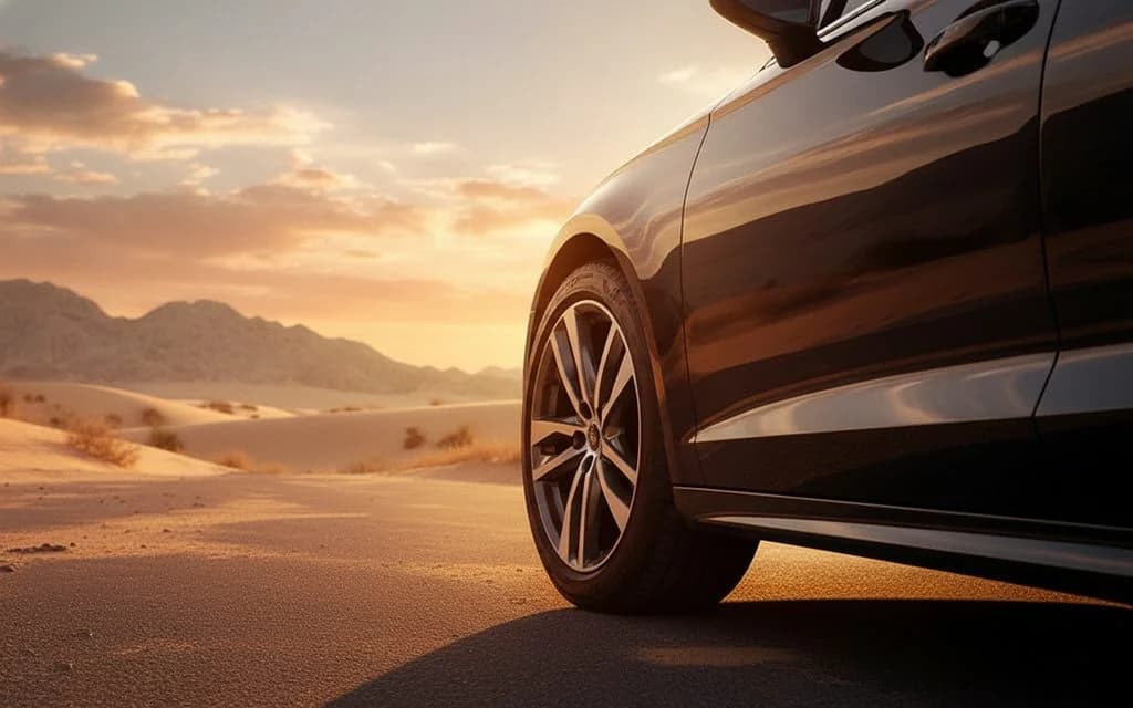 Audi A6 2023 alloy wheel close up