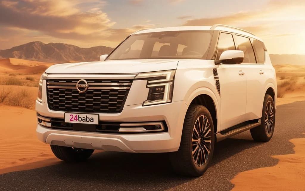 Nissan Patrol 2025 White cover image – rental in Dubai