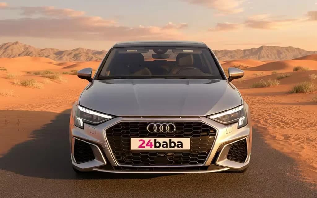 Audi A3 2023 Silver cover image – rental in Dubai