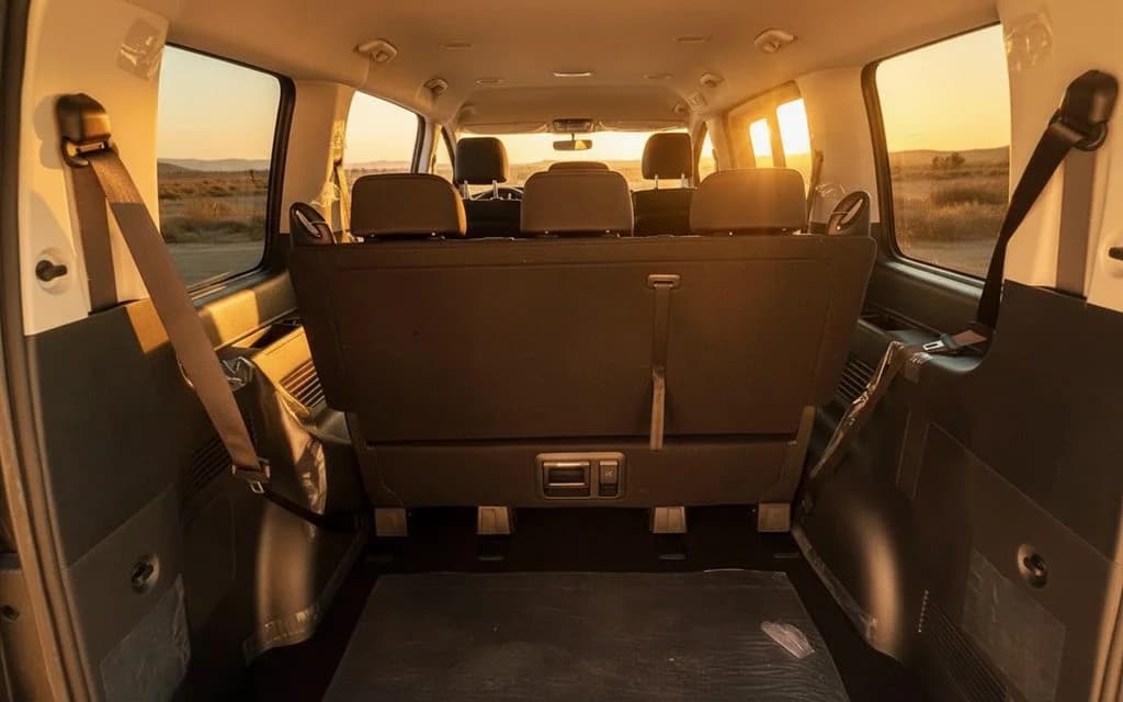 Hyundai Staria 2024 interior view showing trim – rental in Dubai