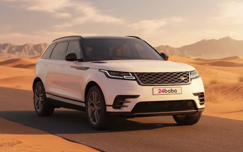 LandRover RangeRoverVelar 2024 White cover image – rental in Dubai