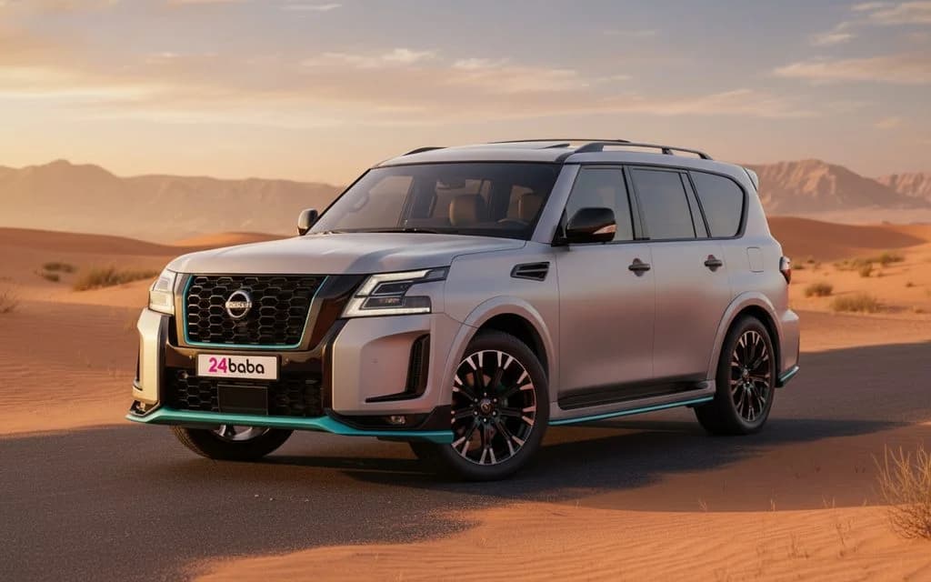 Nissan Patrol 2020 Silver cover image – rental in Dubai