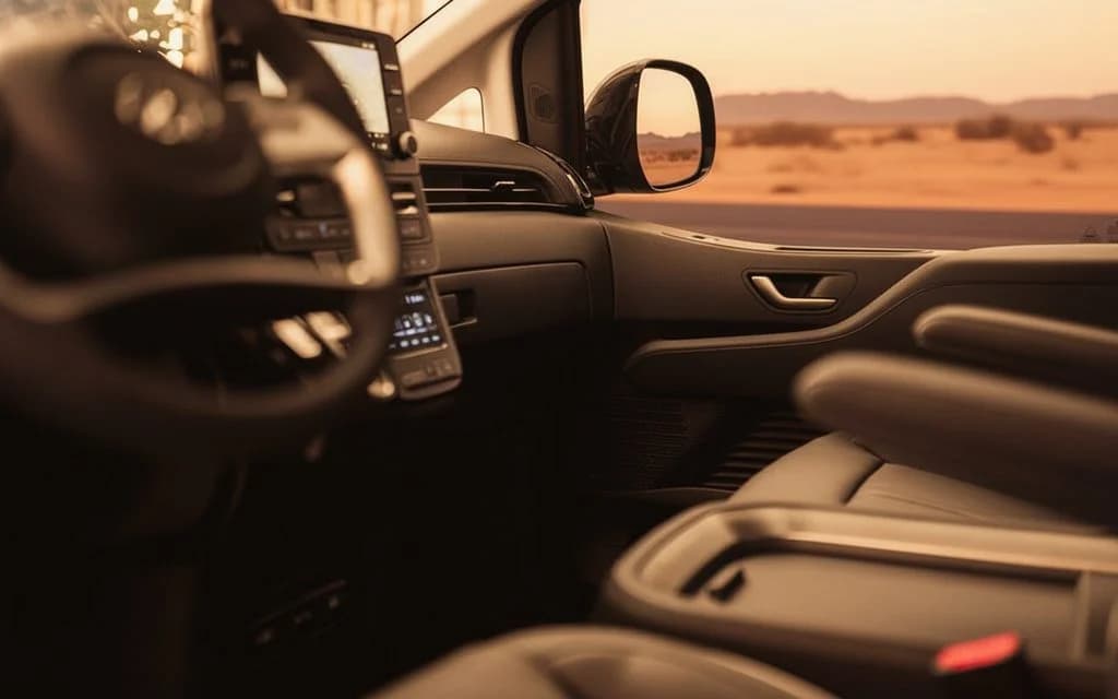 Hyundai Staria 2024 interior view showing trim – rental in Dubai