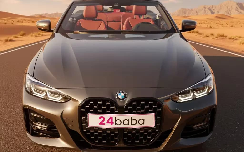 Bmw 420 2022 within front view with headlights – rental in Dubai