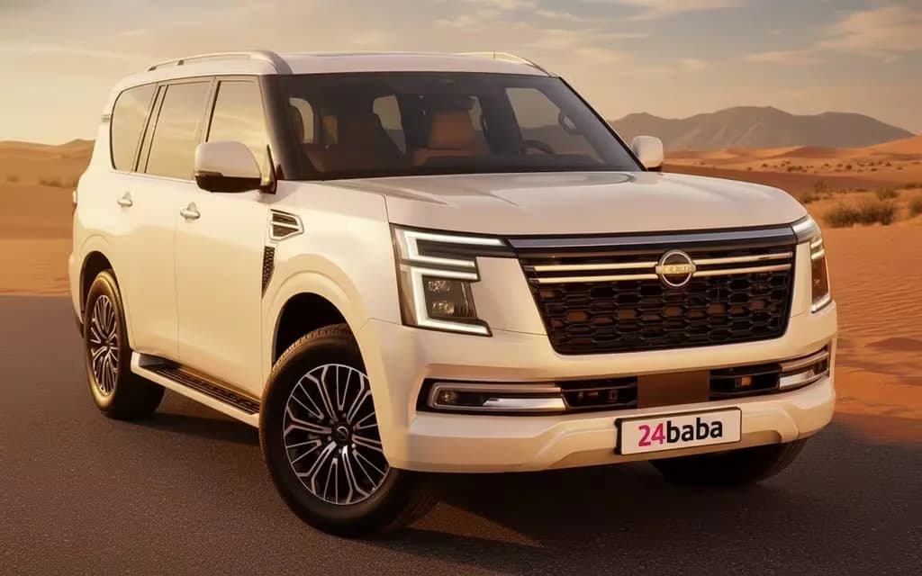 Nissan Patrol 2025 White cover image – rental in Dubai