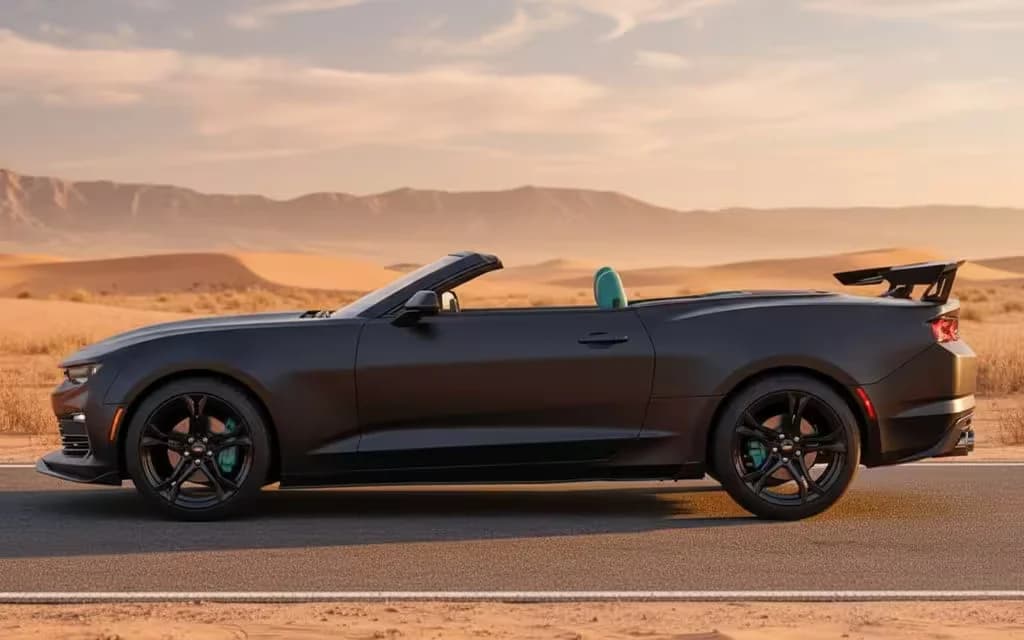 Chevrolet Camaro 2020 Black side profile