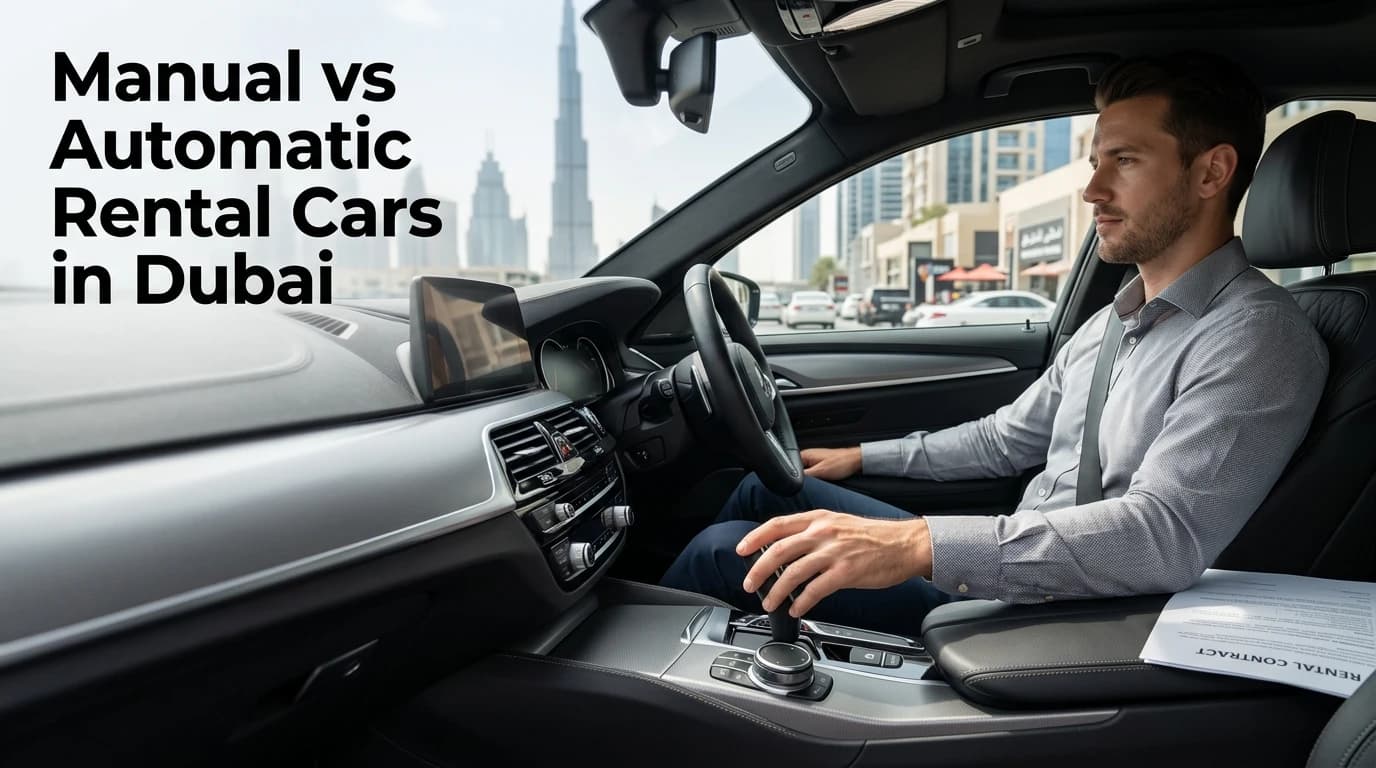 Manual vs automatic rental cars in Dubai: what visitors should know