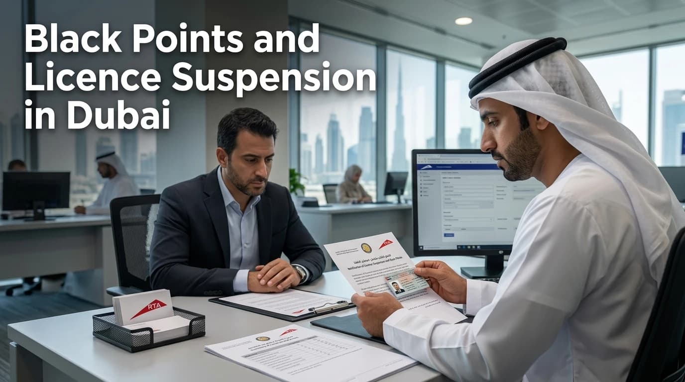Black points and licence suspension in Dubai: how the system actually works