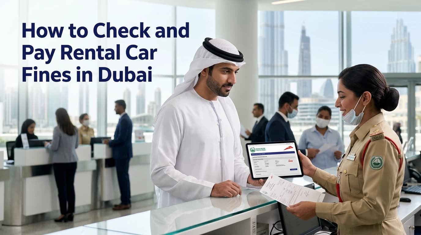 How to check and pay rental car fines in Dubai