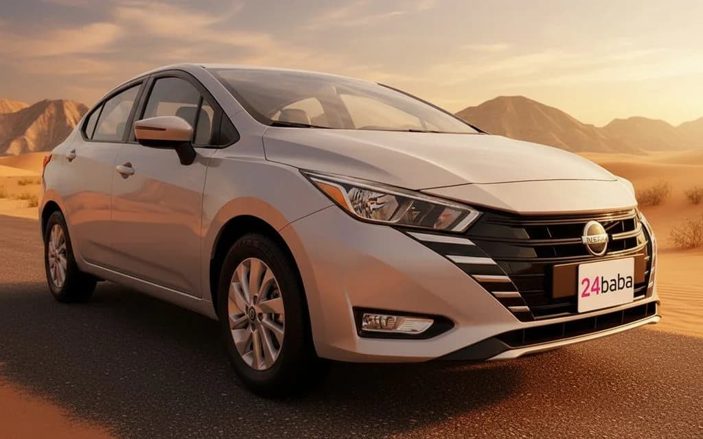Nissan Sunny 2024 White cover image – rental in Dubai