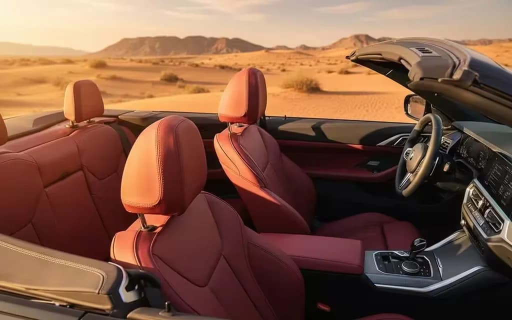 Bmw 420 2022 leather seats and cabin – rental in Dubai