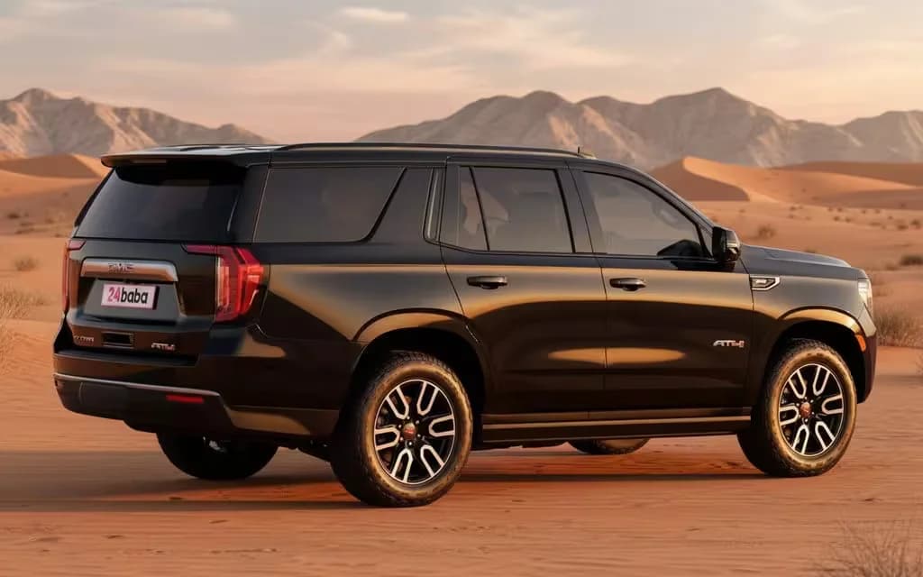 Gmc Yukon 2023 Black side profile – rental in Dubai