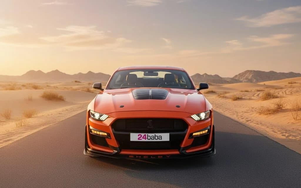 Ford Mustang 2022 Orange Rent in Dubai