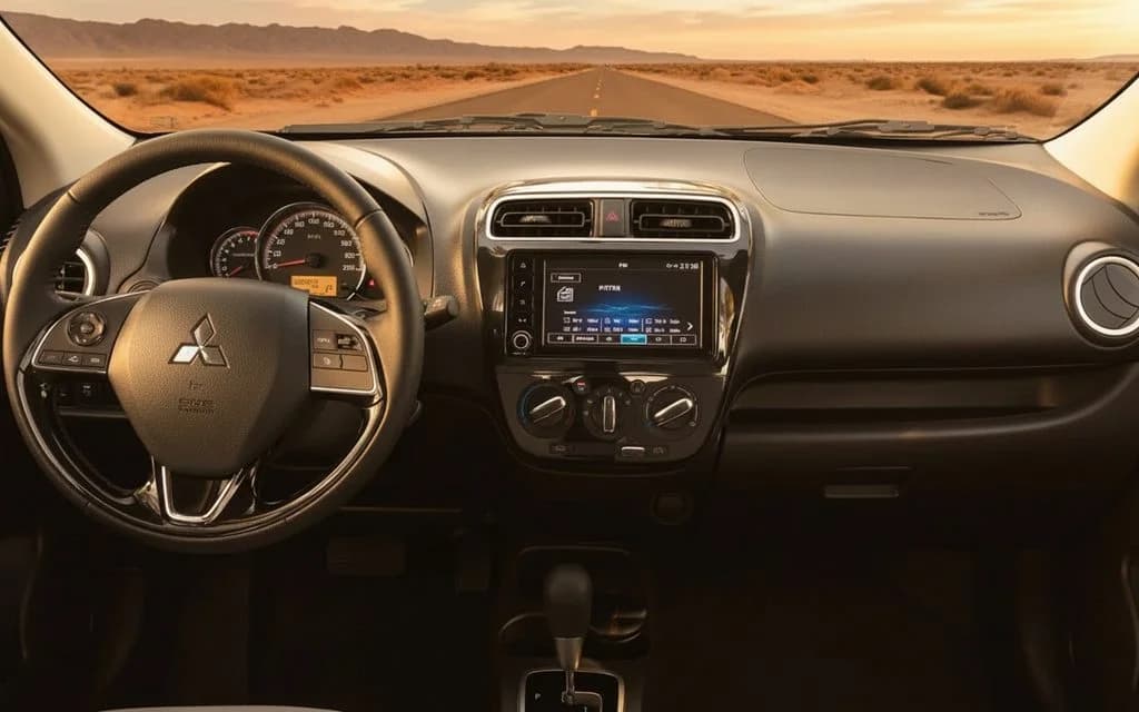 Mitsubishi Attrage 2024 dashboard and infotainment